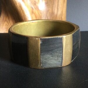 Vintage Unique Brass Bangle Bracelet